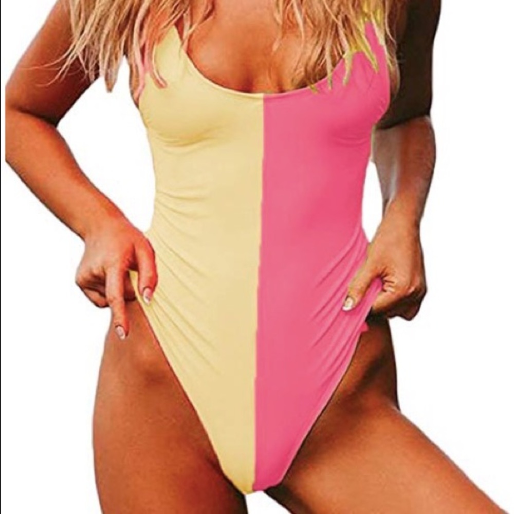 Retro Low Back One piece Swimsuit